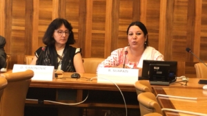 Renu Sijapati speaking at UN HRC41 Caste Gender Justice Event